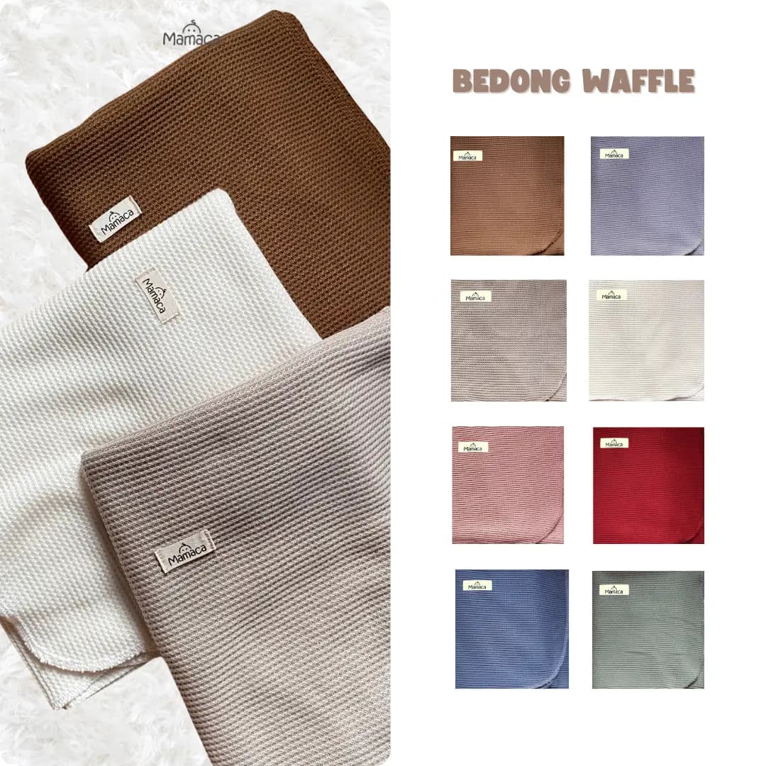Mamaca Baby Swaddle Bedong Bayi Newborn Waffle