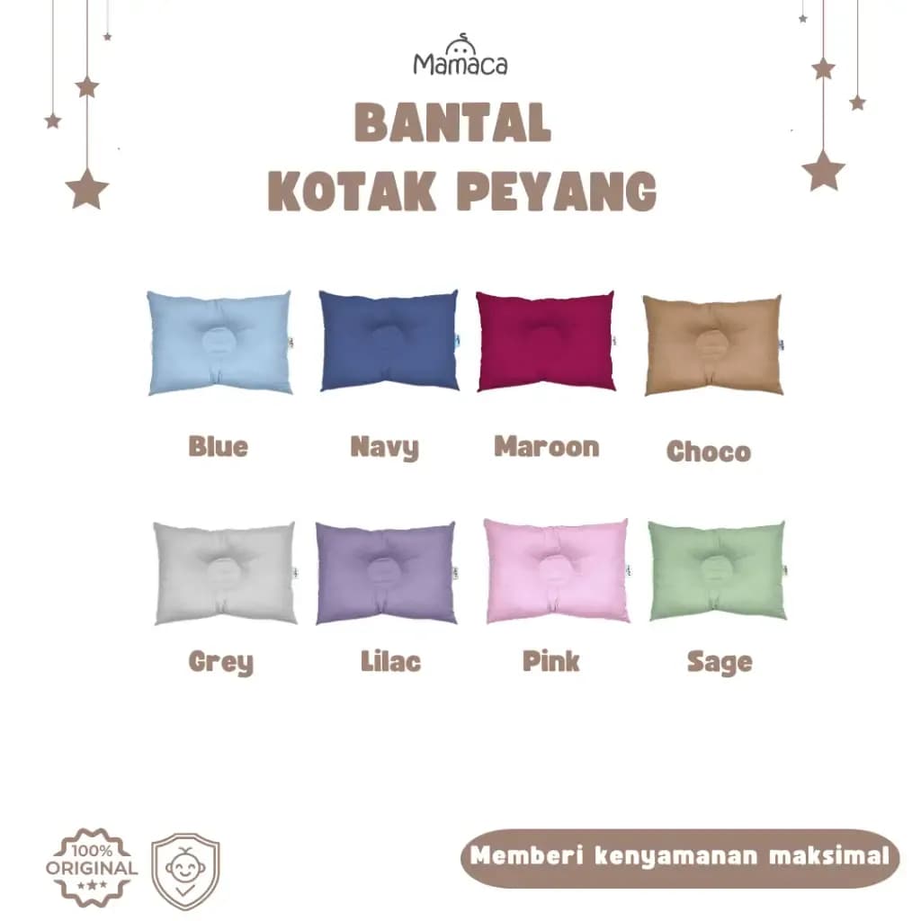 MAMACA Bantal Bayi Kotak Anti Peyang Premium
