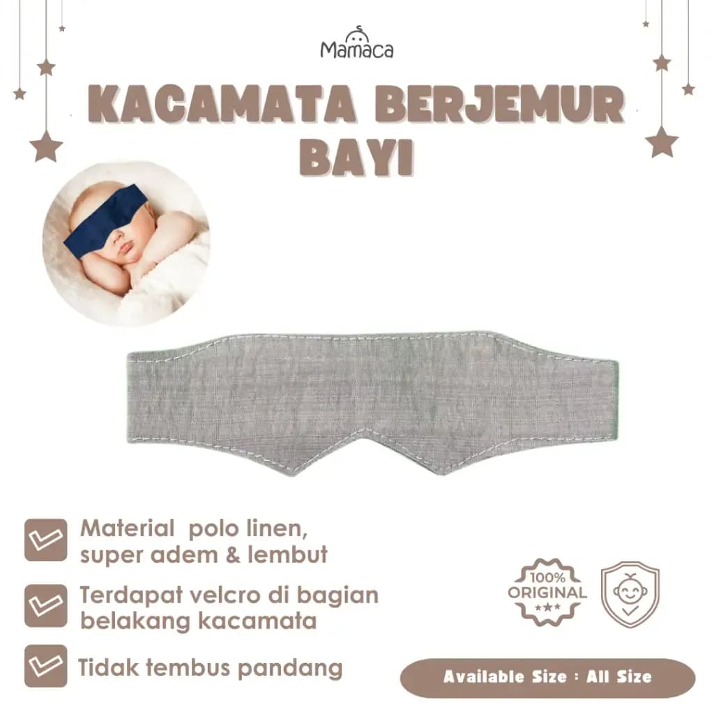 MAMACA  Kacamata Jemur Polos Bayi Bahan Premium