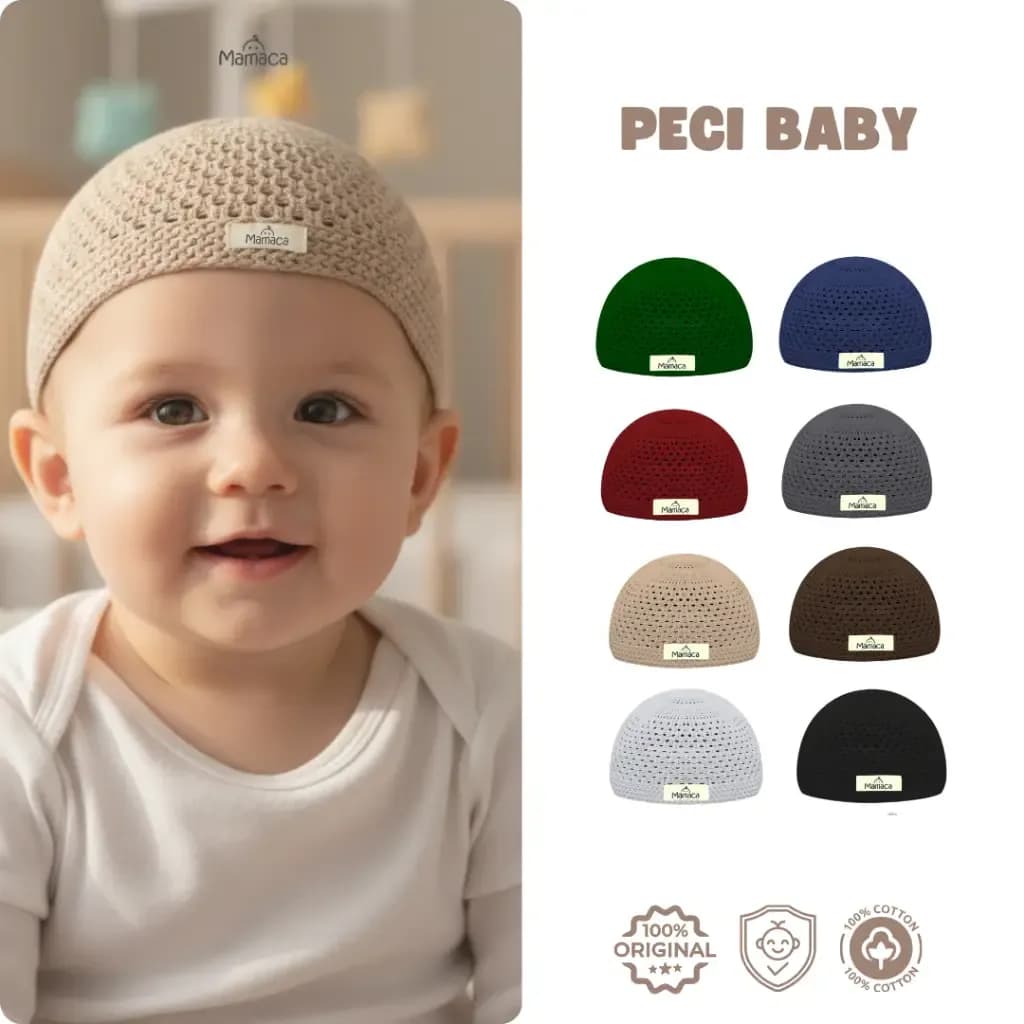 Mamaca Peci Bayi Rajut 0-12 Bulan