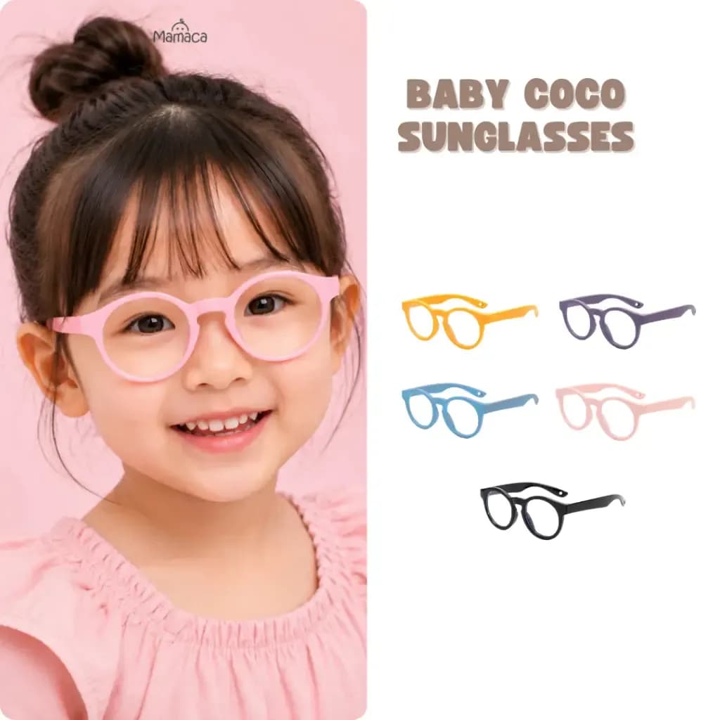 Mamaca Baby Coco Sunglasses Kacamata Bayi Anti UV Fleksibel Usia 6 Bulan - 3 Tahun