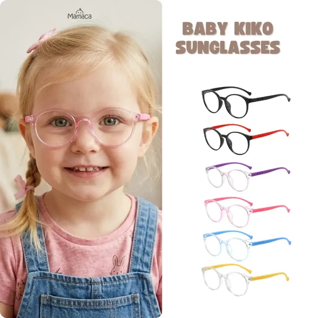 Mamaca Baby Kiko Sunglasses Kacamata Anak Anti UV Kacamata Bayi Ringan Nyaman Banyak Warna
