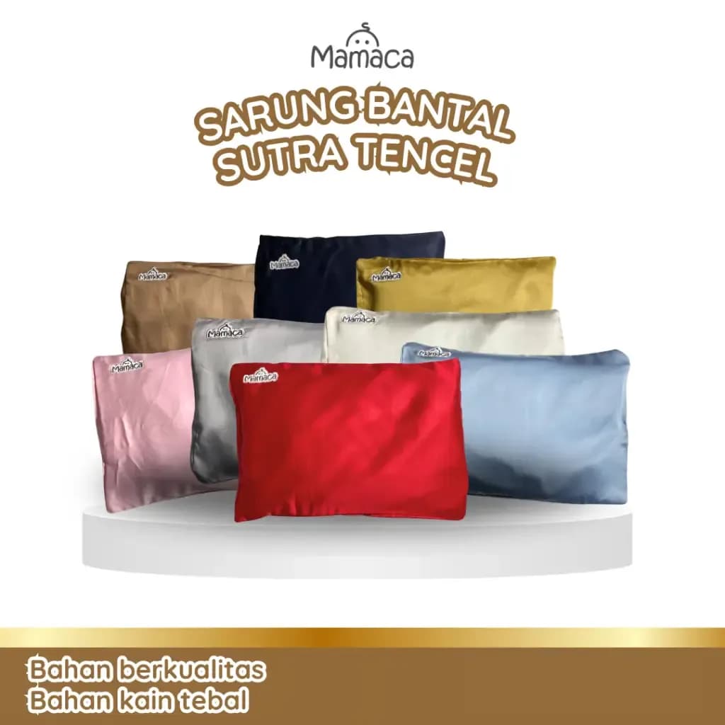 MAMACA Baby Pillow Bantal Anti Peyang Sutra Tencel Kulit Kacang Hijau