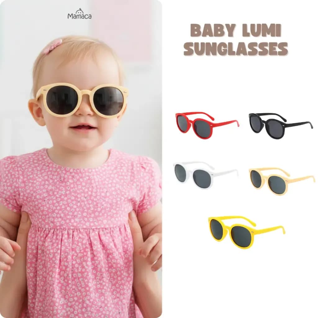 Mamaca Kacamata Bayi Anak Anti UV Baby Lumi Sunglasses Fashion Sunglasses All Size