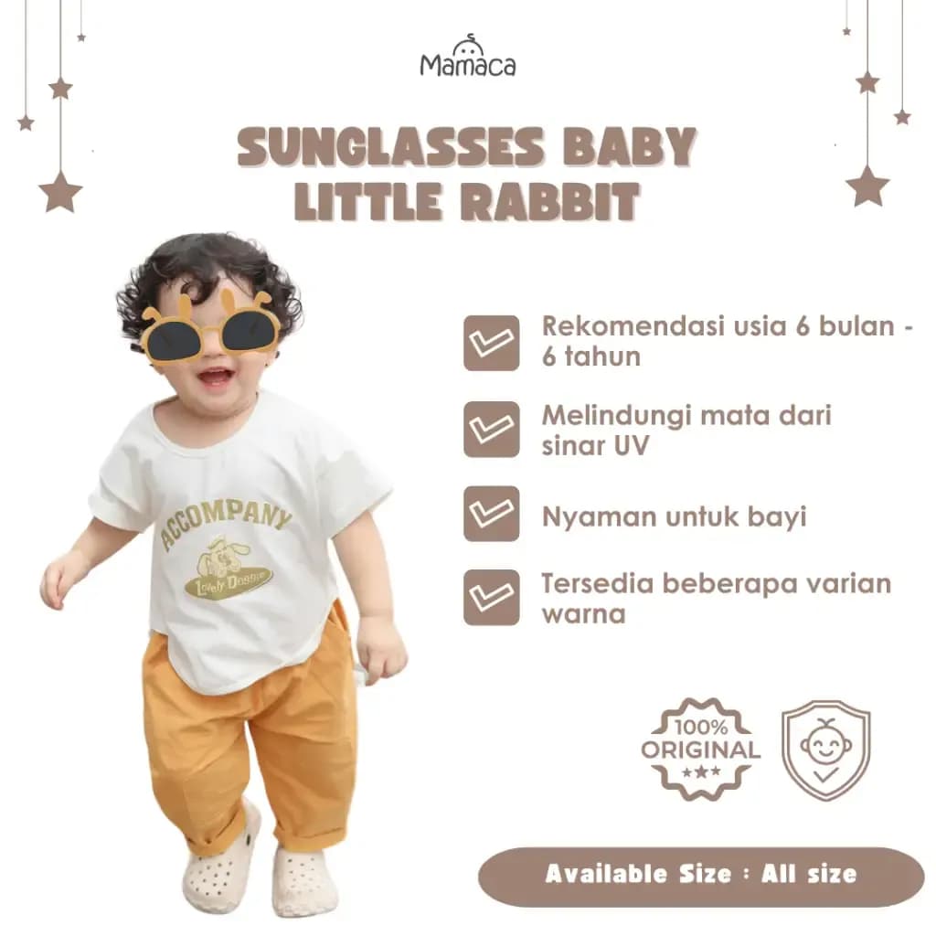 Mamaca Little Rabbit Sunglasses Kacamata Anak Bayi 0-5 tahun